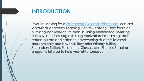 Best Enrichment Classes in Whampoa