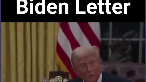 Trump Finds Biden Letter