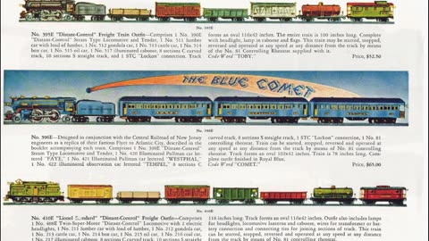 Lionel Train Catalog 1930