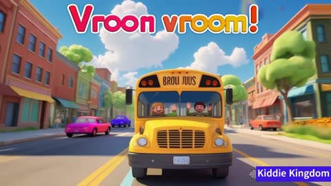 Vroom Vroom Adventure! 🚗✨ Fun Bus & Car Song for Kids, Toddlers, and Babies |🚍🎶 Fun Learning Time!