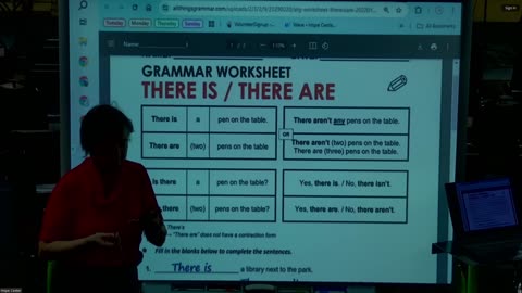 1-26-25 Grammar There is / There are