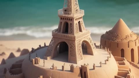 Find Your Perfect Sandcastle! 🏰 #beach #sandcastle #vibes