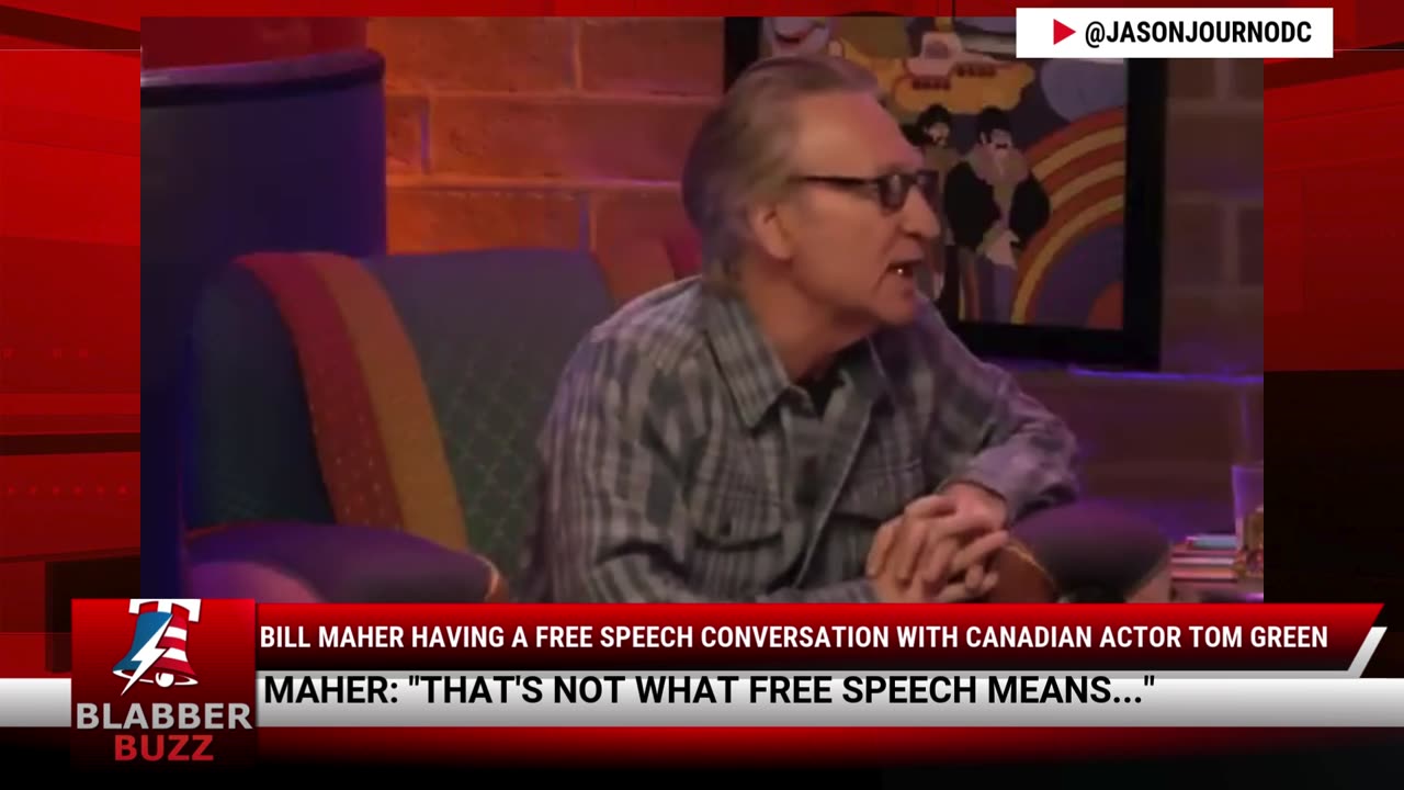 Bill Maher Having A Free Speech Conversation With Canadian Actor Tom Green