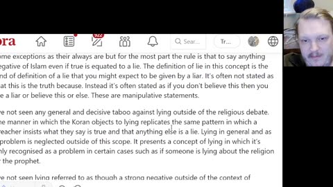 Explaining the nuances of Taqiyya and other absurdities of Islam.
