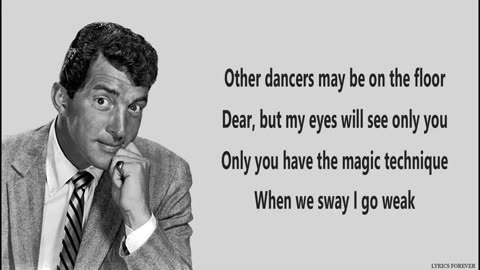 SWAY - Dean Martin 🎺 (Lyrics).