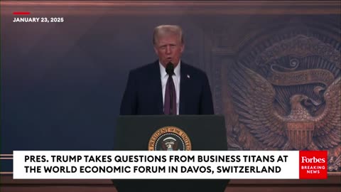 BREAKING: Trump Takes Question After Question From Business Titans At World Economic Forum In Davos