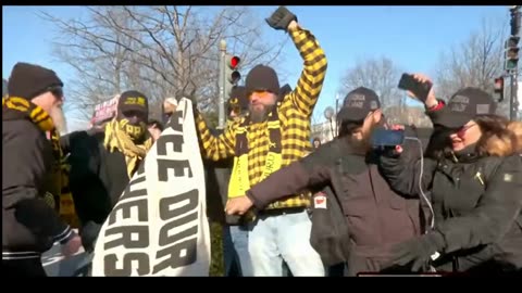 Proud Boy Diễn Hành Antifa Chống Lại ở Washington DC 21/1/2025