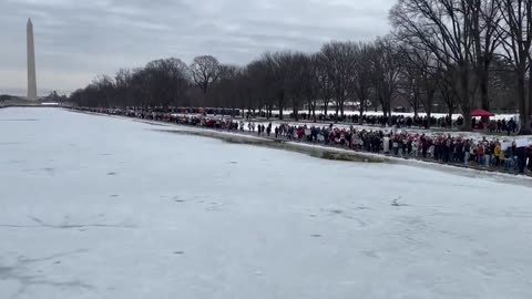 In the frozen winter people are gathering in DC... and Trump is the reason