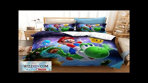 Super Mario Mario and Yoshi Cool Galaxy Art Bedding Set Review