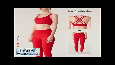 2 Piece Yoga Clothes Women's Tracksuit Athletic Wear Pilates Fitness Suit Gym Review