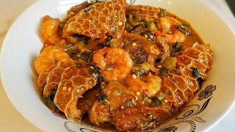 How to make delicious OGBONO × OKRO SOUP