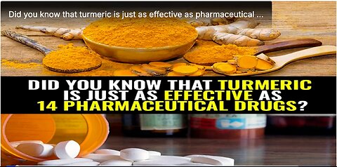 Did you know that turmeric is just as effective as pharmaceutical drugs