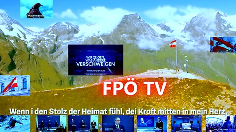 FPÖ TV news . Press statement with H.Kickl . Anthem for Freedom!