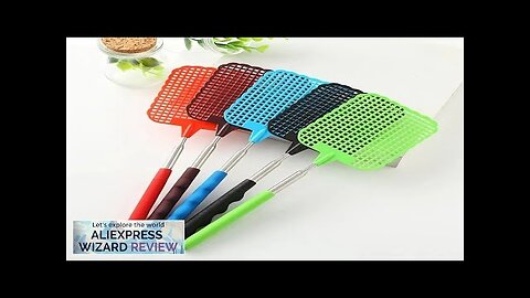 1pc Mini Retractable Plastic Fly Swatter; Stainless Steel Non-slip Handle; Summer Mosquito Review