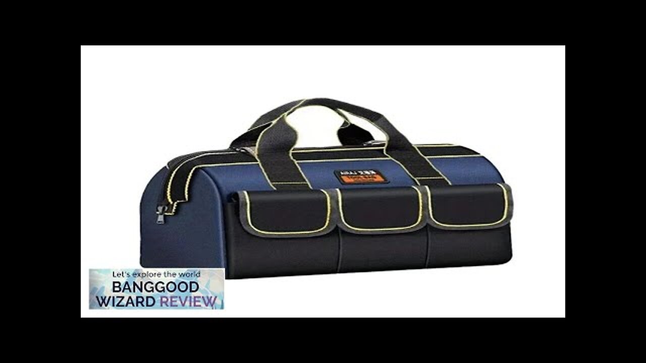 16 Inch 1680D Oxford Multifunctional Tool Bag Waterproof Wear-Resistant High Capacity Review