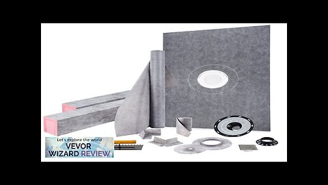 VEVOR Shower Curb Kit 48"x72" Watertight Shower Curb Overlay with 4" PVC Review