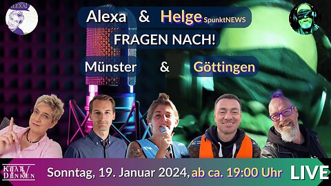 LIVE | ALEXA meets HELGE und fragen nach! bei Alina, Michael Schele und Marcus Fuchs