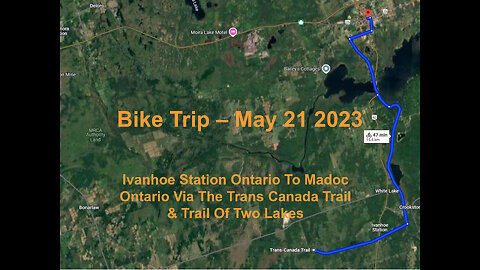 Cycling Trip - Ivanhoe Station Ontario To Madoc Ontario