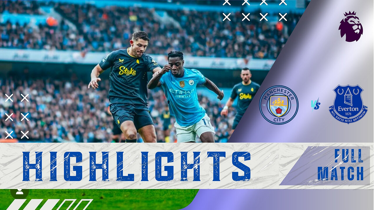 Highlights | Manchester City 1-1 Everton | Premier League 24/25 |Haaland Missed Penalty!