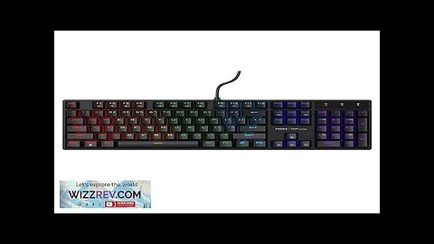 Xiaomi MIIIW K1040 104-Keys Wired Mechanical Gaming Keyboard RGB Light Two-color Injection Review