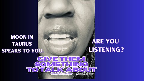 Are you listening ? : Will you give them something to talk about? ....🚨