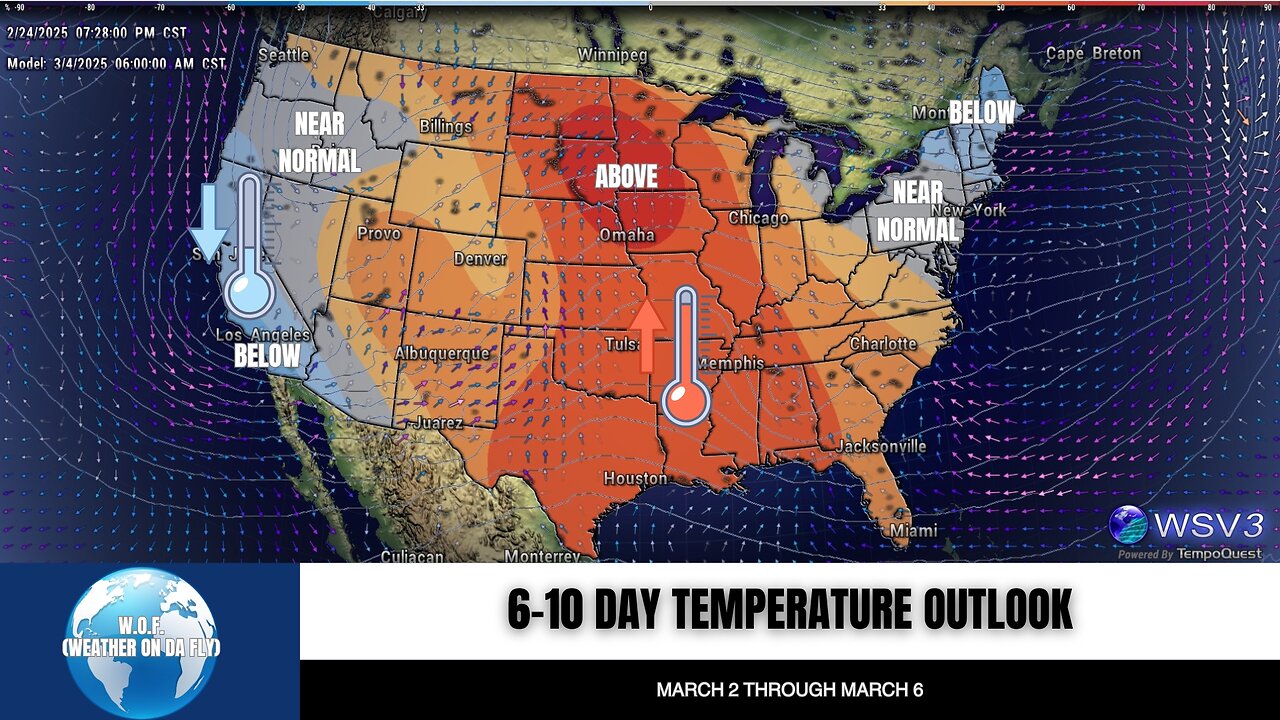 🌡️ Warm Spell Hits US! NE & West Stay Cool! 2/24/25 #shorts #weather