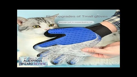 Silicone Pet Grooming Gloves Cats Hair Brush and Comb Gloves to Bathe Review