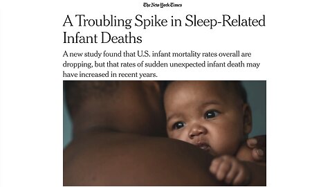 A troubling spike in sleep-related infant deaths (NY Times Jan 27 2025): Social media and opioids?