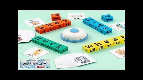 Children's Wooden Montessori Letters Block Cognitive Pairing Puzzle Learning Word Matching Review