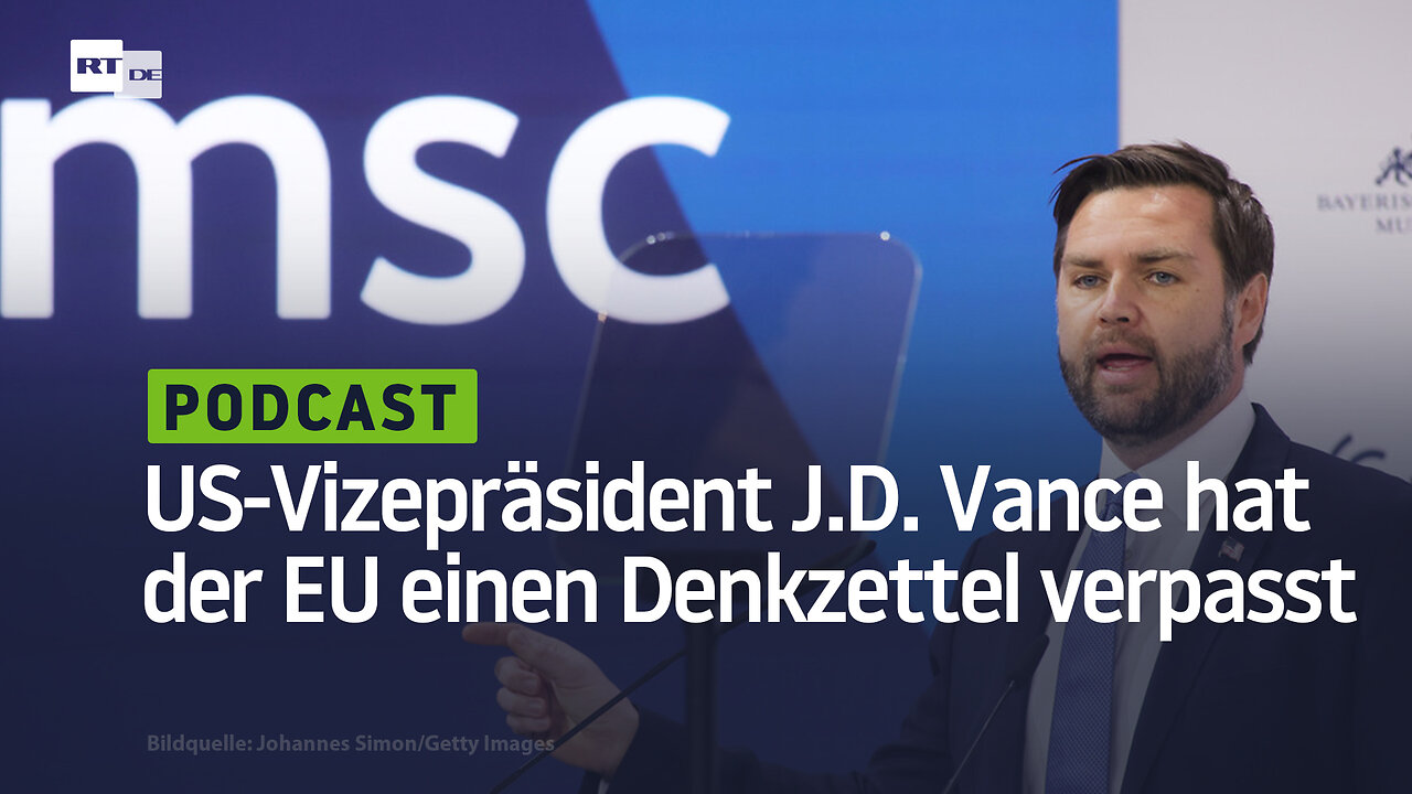 US-Vizepräsident J.D. Vance hat der EU einen Denkzettel verpasst