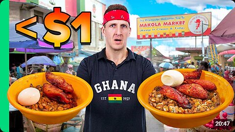 CHEAPEST African Street Food!! Ghana’s Giant Outdoor Market!