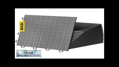 VEVOR Garage Tiles Interlocking 12'' x 12'' 25 pcs Graphite Grey Garage Review