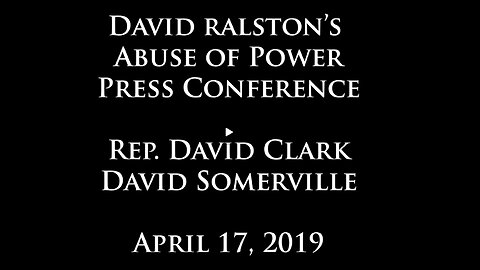 GA Sen Colton Moore SPEAKS TRUTH about David Ralston's Abuse of Power April 17, 2019