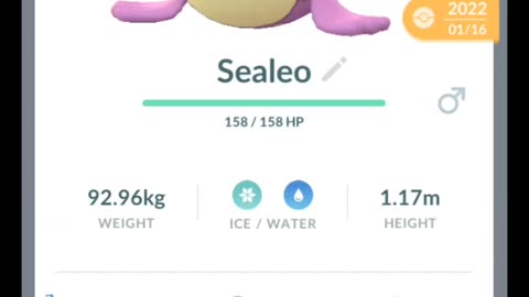 Pokémon GO-Evolving Shiny Spheal