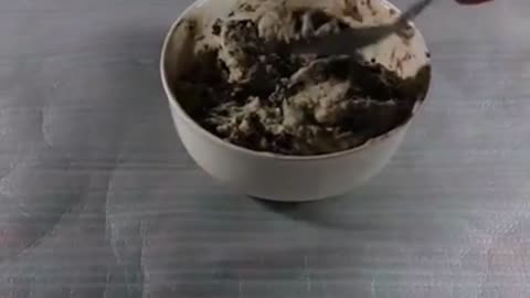 1 Minute Video Homemade Ice cream!!! #cookiesandcream #supereasy!!!