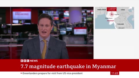 Myanmar earthquake: What is a 7.7 magnitude earthquake? | BBC News