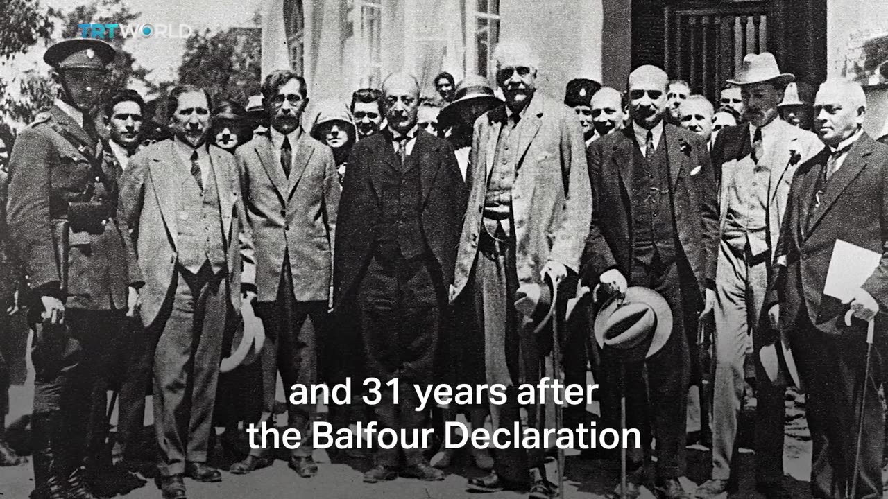 Balfour Declaration in 1917, the Zionist movement