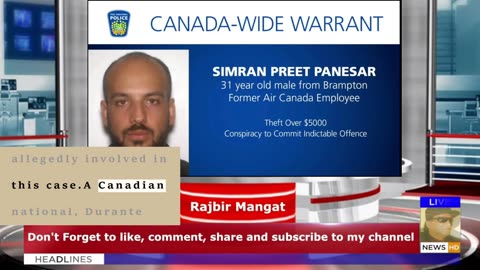 Suspect In Canada's Biggest Gold Heist Traced. He Is Currently Working In Chandigarh As...