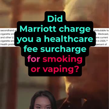 Do you work at Marriott and smoke or vape?