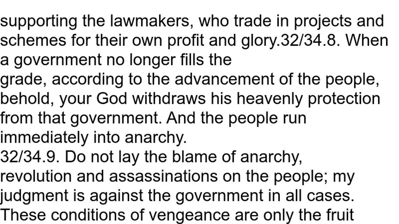A warning to Congress Senate and its president