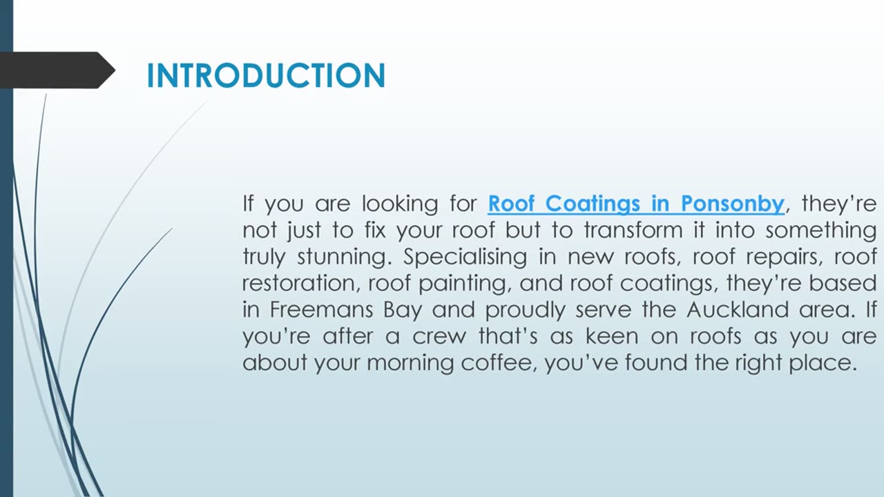 If you are looking for Roof Coatings in Ponsonby