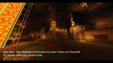 Say Jess' Tree Refuge and Sodoma Cave Town at Titocraft