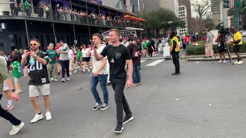 Bloodstained Men Pre Gaming at Super Bowl 59, New Orleans!