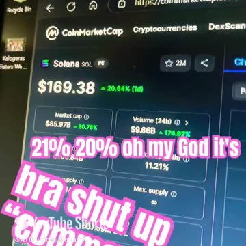 solana sol i use to get my butt beat 😂 crypto news today market price show #fyp daily update