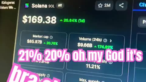 solana sol i use to get my butt beat 😂 crypto news today market price show #fyp daily update