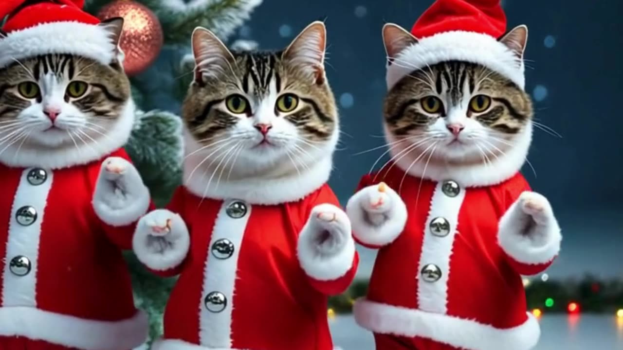 Hilarious Cats Dancing for Christmas: Festive Feline Fun! ⛄🎅