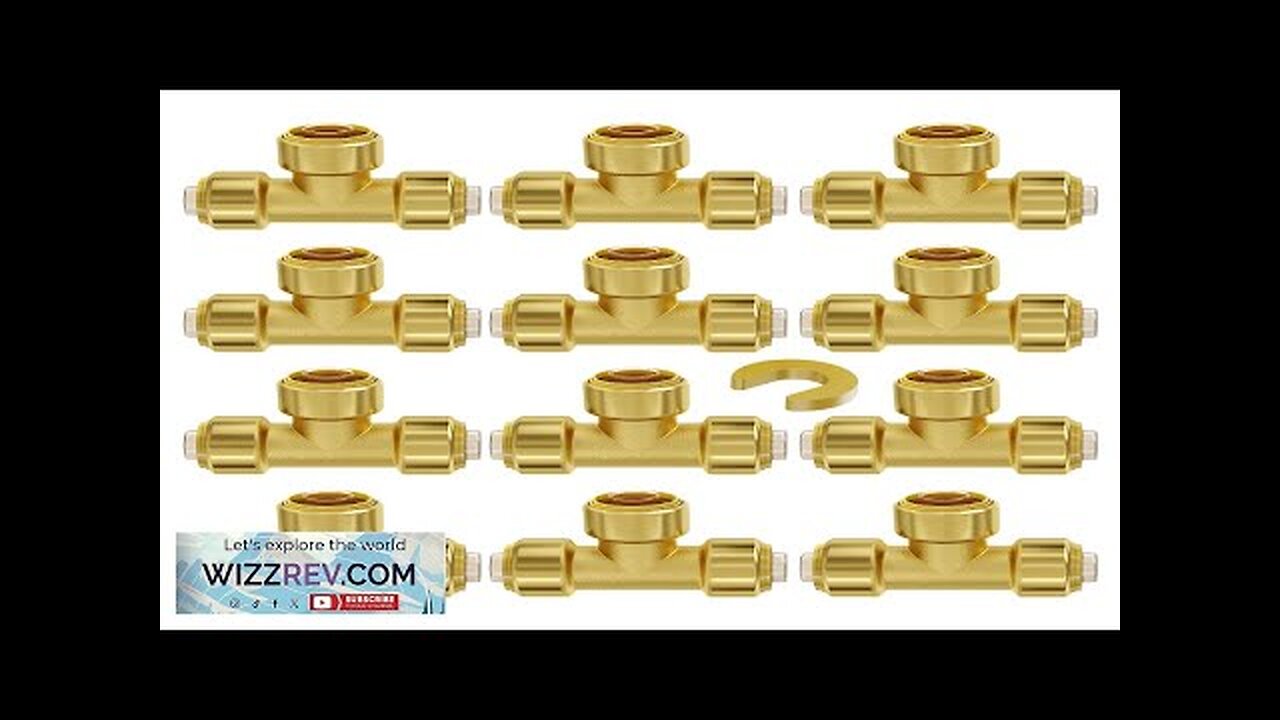 VEVOR Pipe Fittings 1/2" 12PCS Tee Brass Push-Fit for Heating/Shower System Review