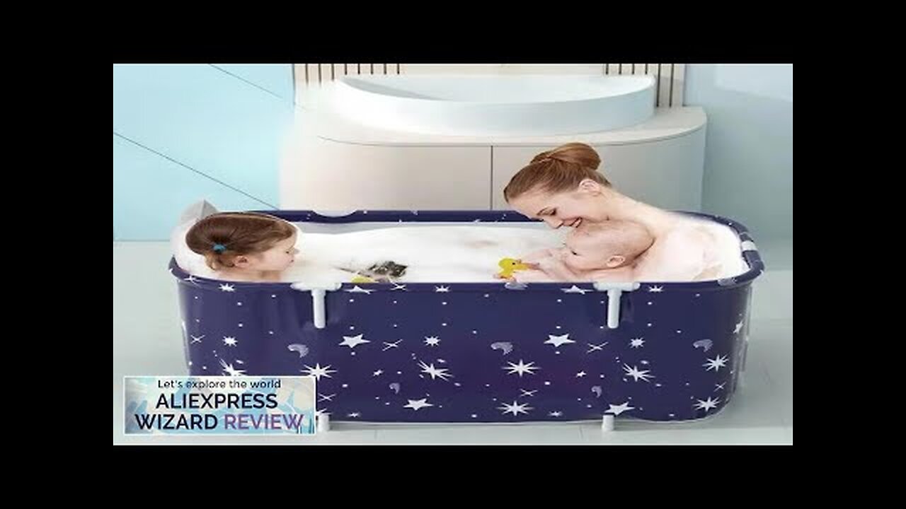 Adult Folding Bathtub PVC Rectangular Portable Folding Hot Tub With Inflatable Backrest Review