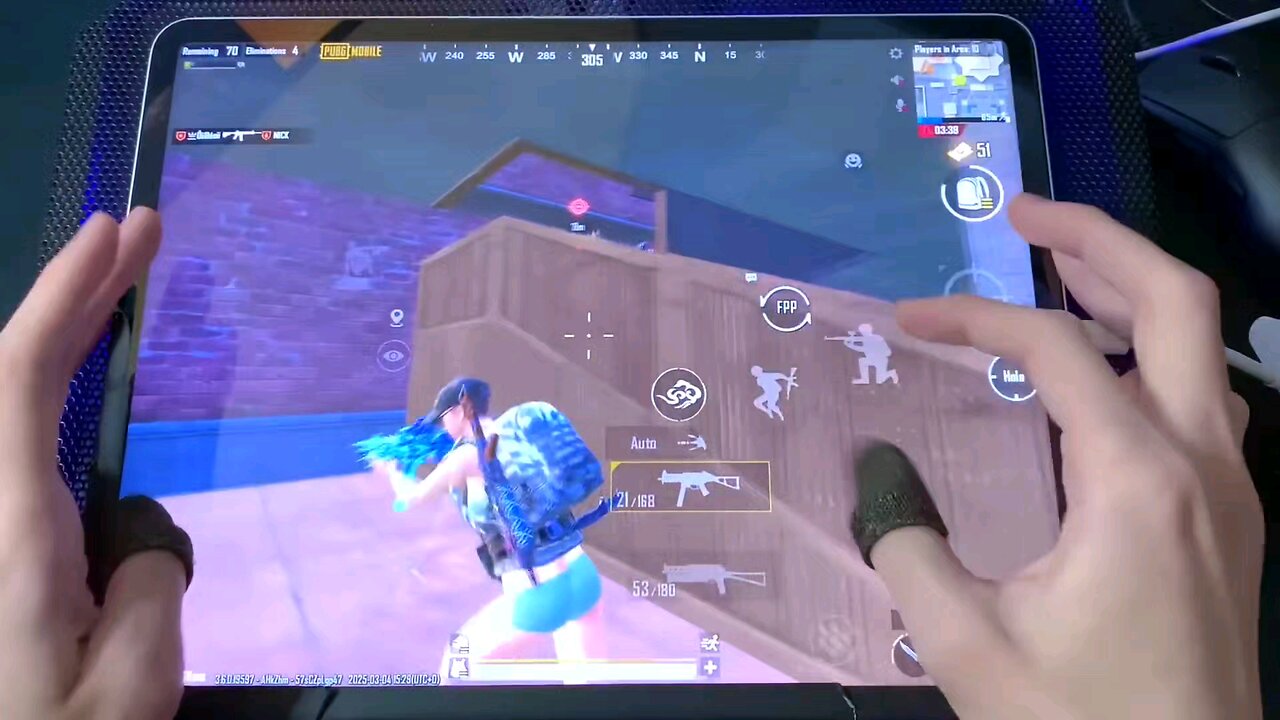 6 fingers crossed gameplay handcam #pubgmobile