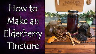 How to Make and Use an Elderberry Tincture